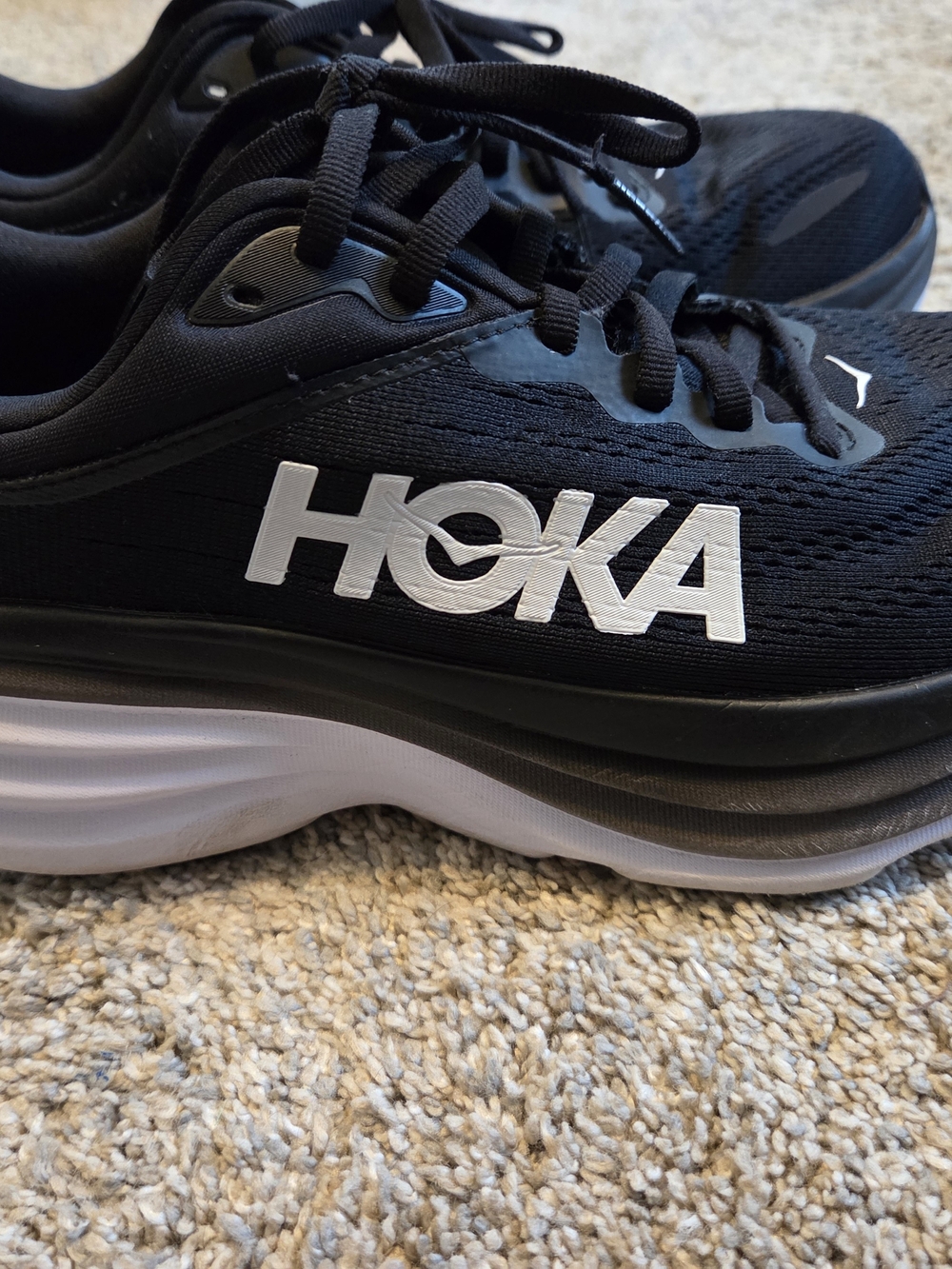 HOKA Men's Black Running Shoes - Lightweight Cushioned Trainer
